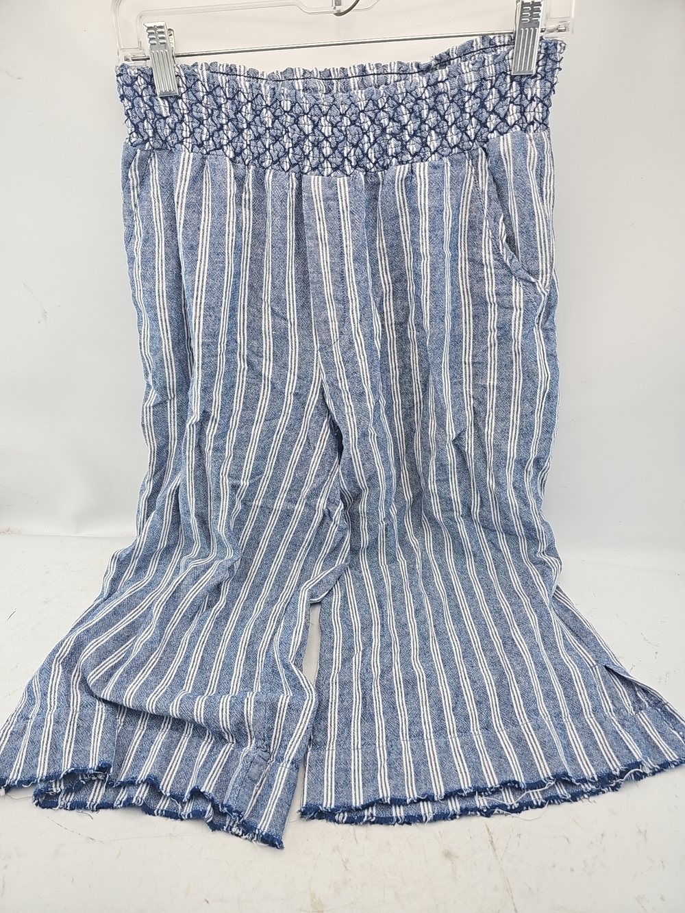 Democracy Striped High Rise Wide Leg Pants